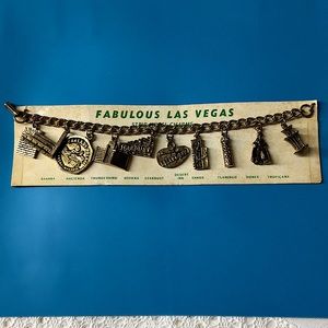 🖤60s LAS VEGAS strip hotel charms bracelet